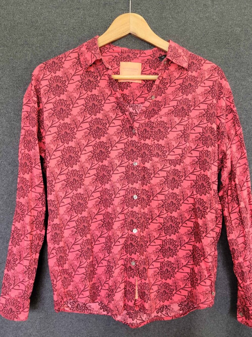 Scotch & Soda Women’s Floral Button Up Shirt Groovy Tropical Casual XS
